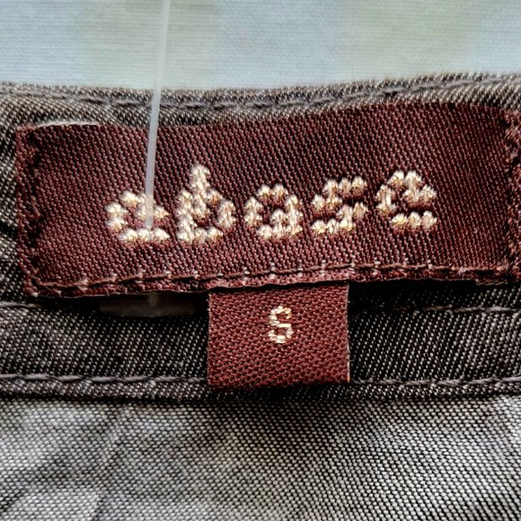 Abase Women's Tunic Shirt Lace Up * Khaki * 59% Cotton 3/4 * Bell Sleeve * Small - Picture 7 of 10